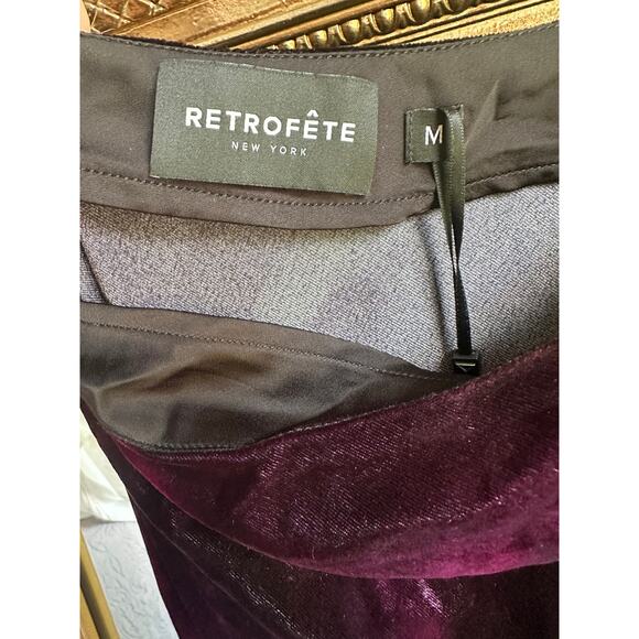 retrofête Freyja Velvet Silk Maxi Skirt Acid Roses Medium NEW NWT! - Picture 9 of 10